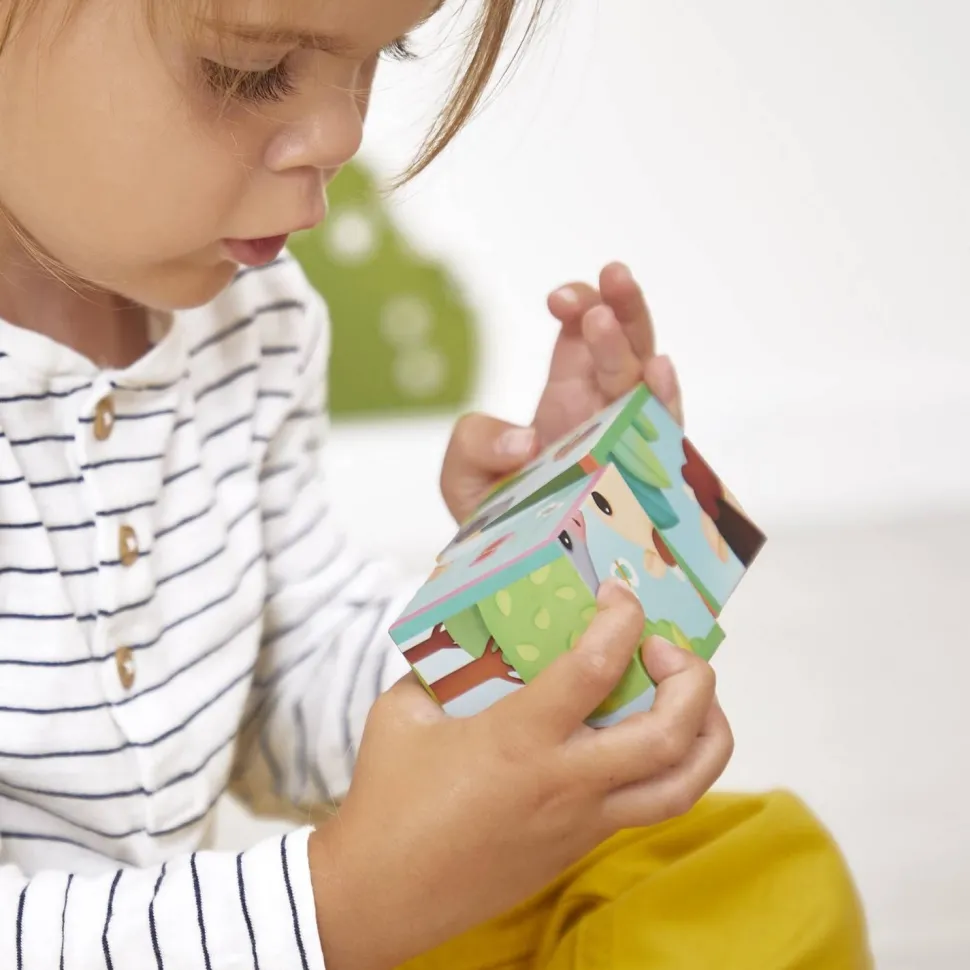 Puzzles 9 cubes : animaux de la ferme - Janod