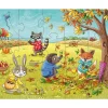 Puzzles 15 pièces : 4 puzzles : Les saisons - Haba