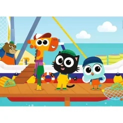 Puzzles 2 x 12 pièces : Fermier ou pêcheur ? Milo - Ravensburger