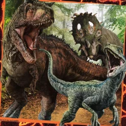Puzzles 3 x 49 pièces : Jurassic World : Instinct de chasseur - Ravensburger