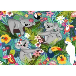 Puzzles 2 x 24 pièces : Koalas et paresseux - Ravensburger