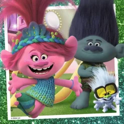 Puzzles 3 x 49 pièces : La Pop ne s'arrête jamais, Les Trolls - Ravensburger
