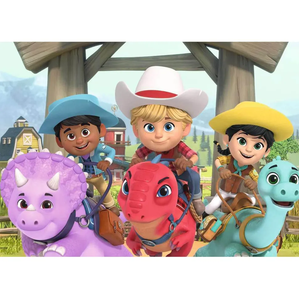 Puzzles 2 x 24 pièces : Les amis du Dino Ranch - Ravensburger