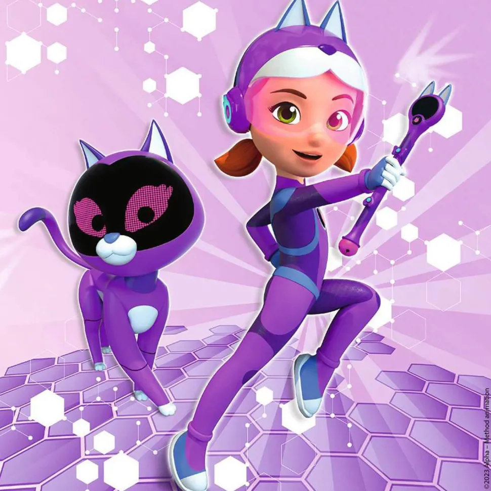 Puzzles 3 x 49 pièces : Matt, Jia et Emma, Petronix Defenders - Ravensburger