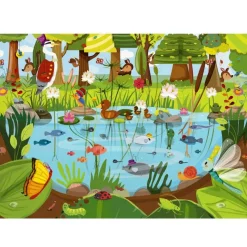 Puzzles 2 x 24 pièces + poster : Vie Dessus - Vie Dessous - Sentosphère