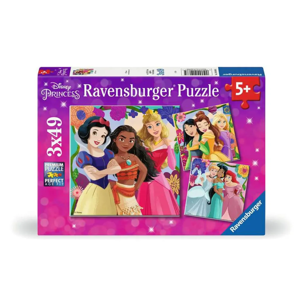 Puzzles 3 x 49 pièces : Princesses Disney : Girl Power ! - Ravensburger
