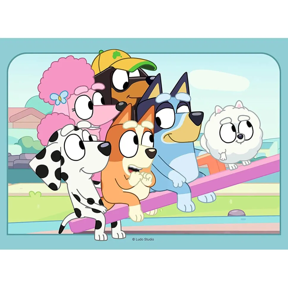 Puzzles 2 x 12 pièces : S'amuser avec Bluey - Ravensburger