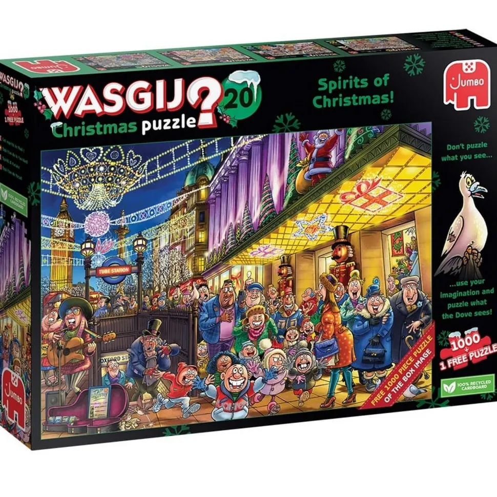 Puzzles 2 x1000 pièces : Wasgij Destiny 20 Fantômes de Noel - Diset