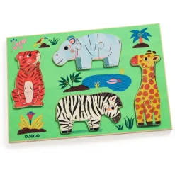 PUZZLES BOIS : Coucou Tigre - 12 pcs - Djeco