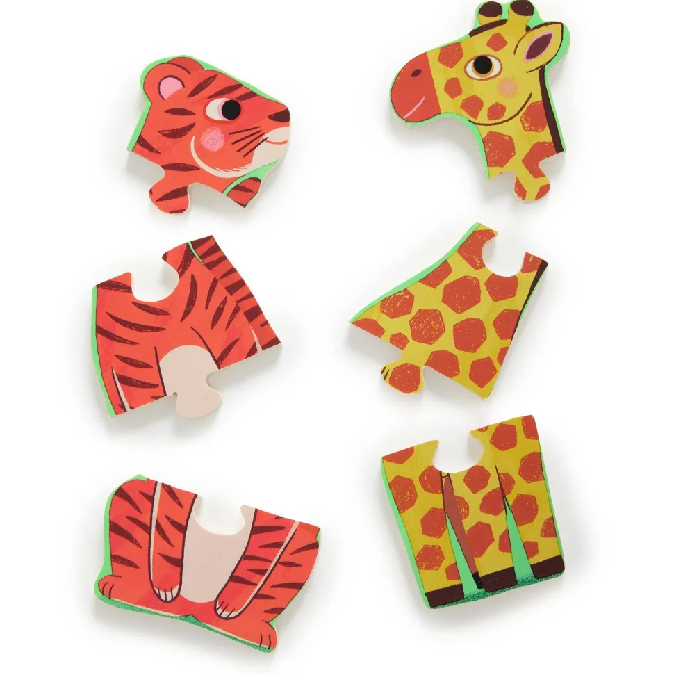 PUZZLES BOIS : Coucou Tigre - 12 pcs - Djeco