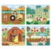 Puzzles de 6 à 16 pièces : 4 puzzles évolutifs : La Ferme - Vilac