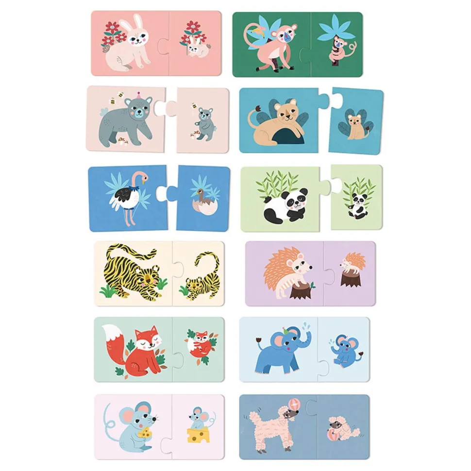 Puzzles Duo Maman-bébé - Michelle Carlslund - Vilac