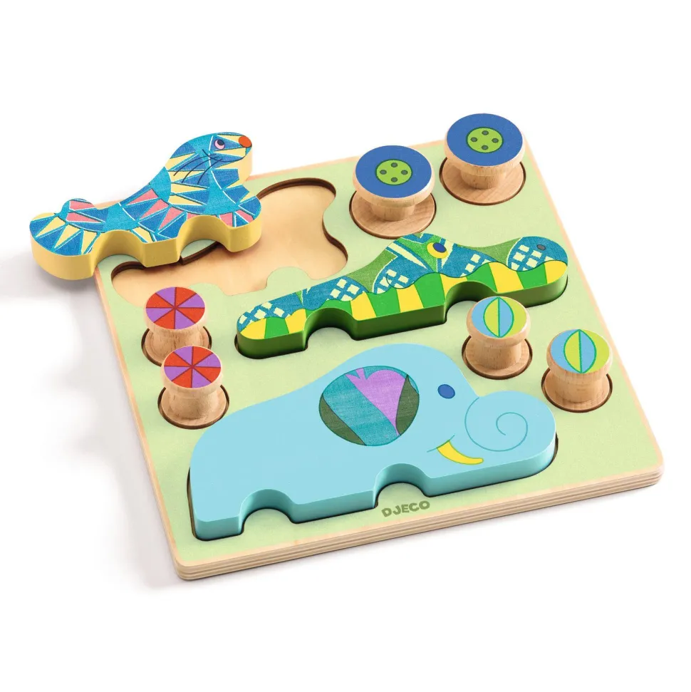 PUZZLES RELIEF : Puzz & Roll Bariolo - Djeco
