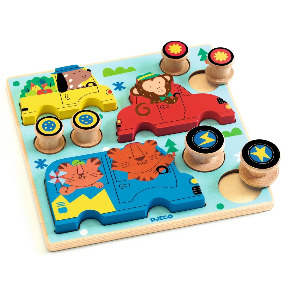 PUZZLES RELIEF : Puzz & roll Color - Djeco