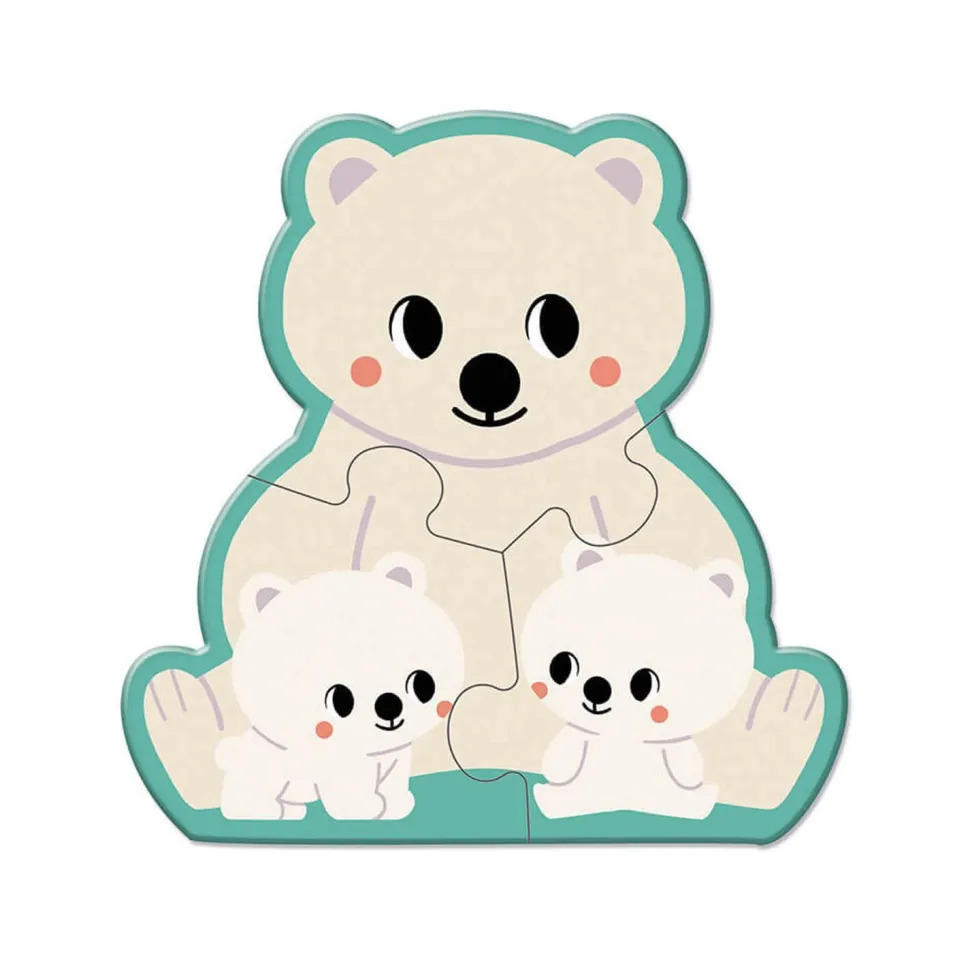 Puzzles évolutifs de 2 à 6 pièces : Animaux - Partenariat WWF® - Janod