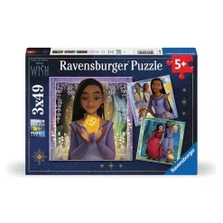 Puzzles 3x49 pièces : Disney Wish : Le souhait d'Asha - Ravensburger