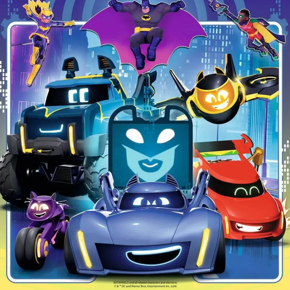Puzzles 3x49 pièces : Appel à tous les Batwheels ! - Ravensburger
