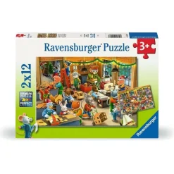 Puzzles 2x12 pièces : L'atelier de Noël - Ravensburger