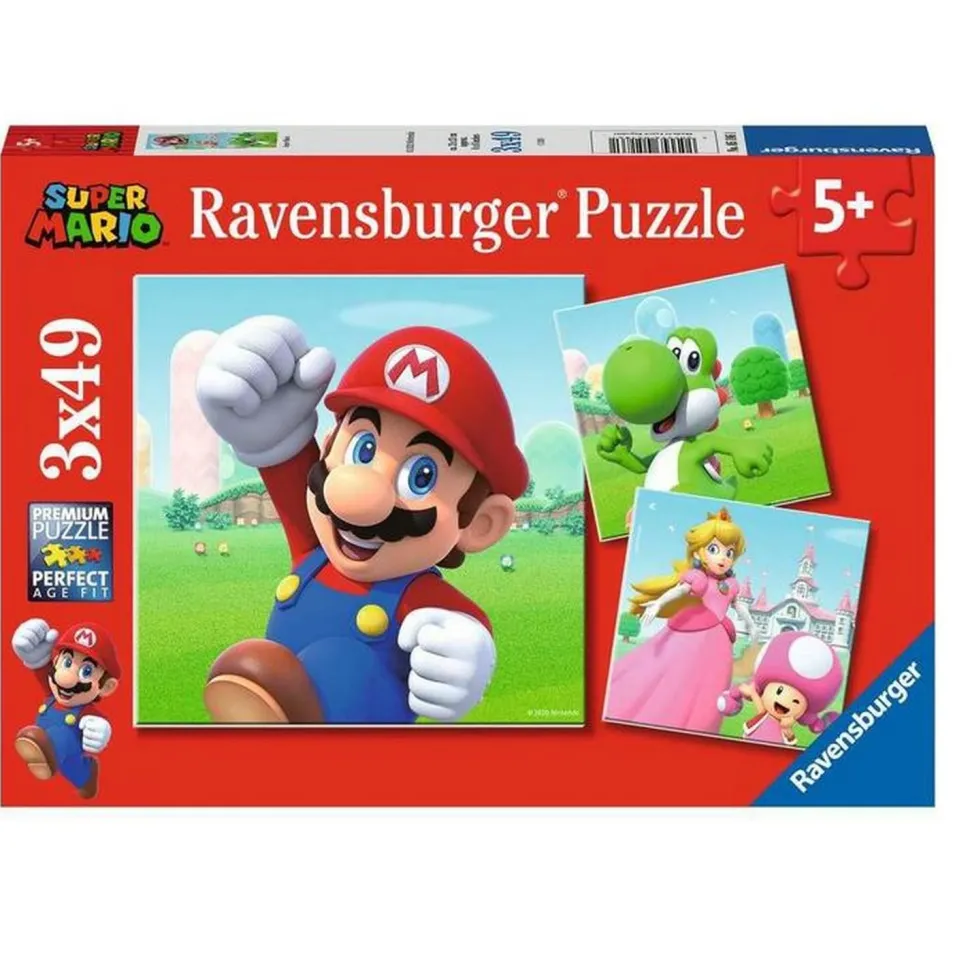 Puzzles 3x49 pièces - Super Mario - Ravensburger