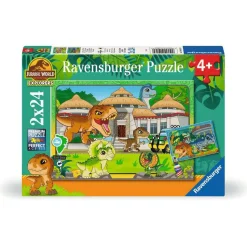 Puzzles 2x24 pièces - Vivre en terre sauvage / Jurassic World Explorers - Ravensburger
