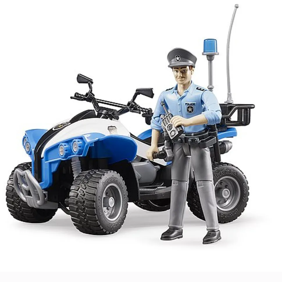 Quad Police avec personnage - Bruder