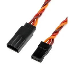 Rallonge servo tressées JR/Hitec HD 22AWG (0.64mm diam - 0.326mm2 sect) - 60cm - Torpedo