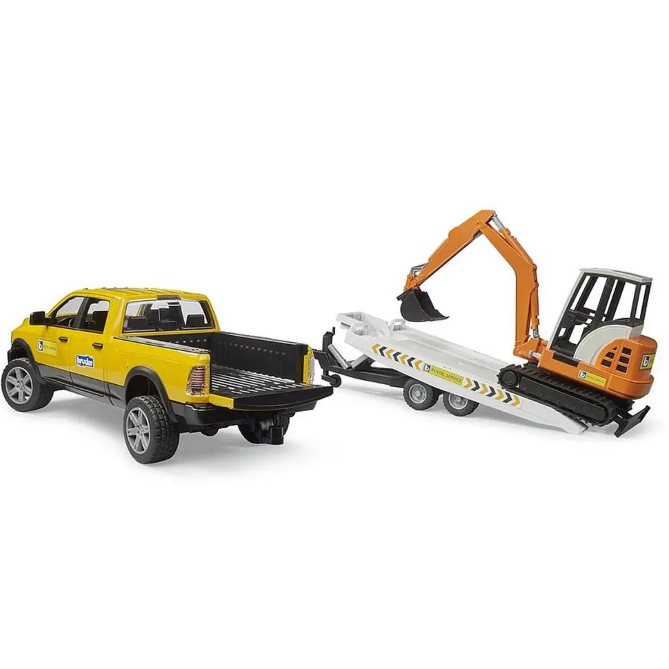 RAM Rental Service avec mini-pelleteuse - Bruder