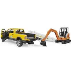 RAM Rental Service avec mini-pelleteuse - Bruder