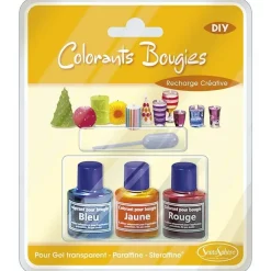 Recharge : 3 flacons de colorant pour bougies - Sentosphère