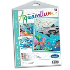 Recharge Aquarellum Dauphins - Sentosphère