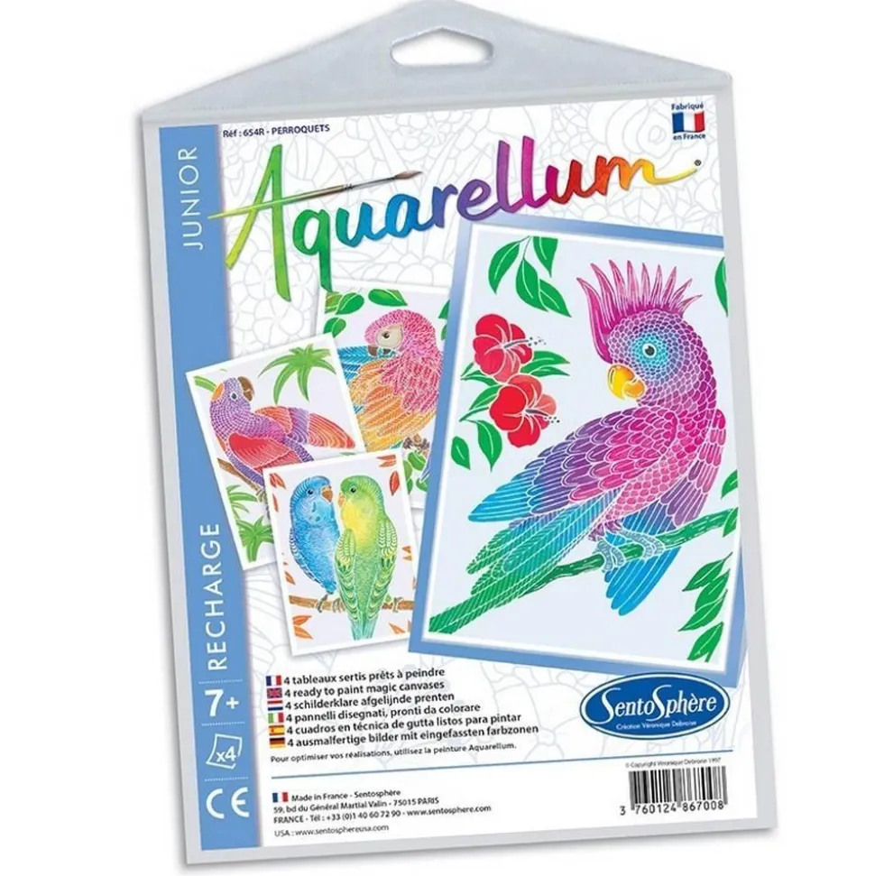 Recharge Aquarellum Junior Perroquets - Sentosphère