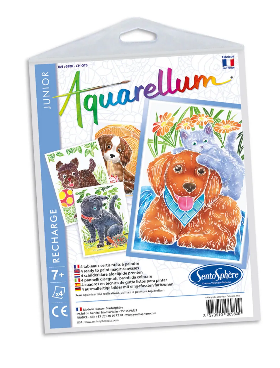 Recharge Aquarellum Junior : Chiots - Sentosphère