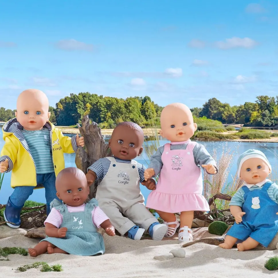 Robe à Volants & T-Shirt Bords de Loire - Poupon 42 cm - Corolle