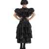 Robe de bal noire - Mercredi™ - Fille - RueDeLaFete