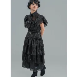 Robe de bal noire - Mercredi™ - Fille - RueDeLaFete