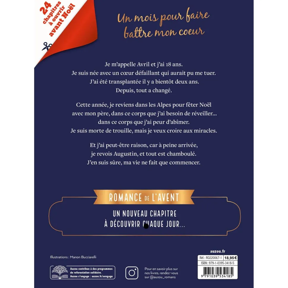 ROMANCE DE L'AVENT - UN CŒUR POUR NOËL - Editions Auzou