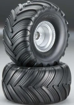 Roues Arriere/Avant Montees Collees Monster Jam Replica (2) - Traxxas