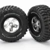 Roues Montees Collees Bf Goodrich Pour 4X4 Av/Arr-4X2 Arriere (2) - Traxxas