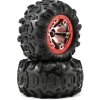 Roues Montees Collees Canyon At Jantes Rouges (2) - Traxxas