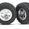 Roues Montees Collees Sct Pour 4X4 Av/Arr-4X2 Arriere (2) - Traxxas