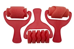 Rouleau à motifs, set de 3 rouges - Eduplay