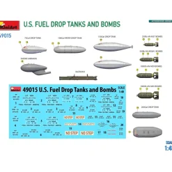 Réservoirs et armement pour avions US – 1:48 - Mini Art