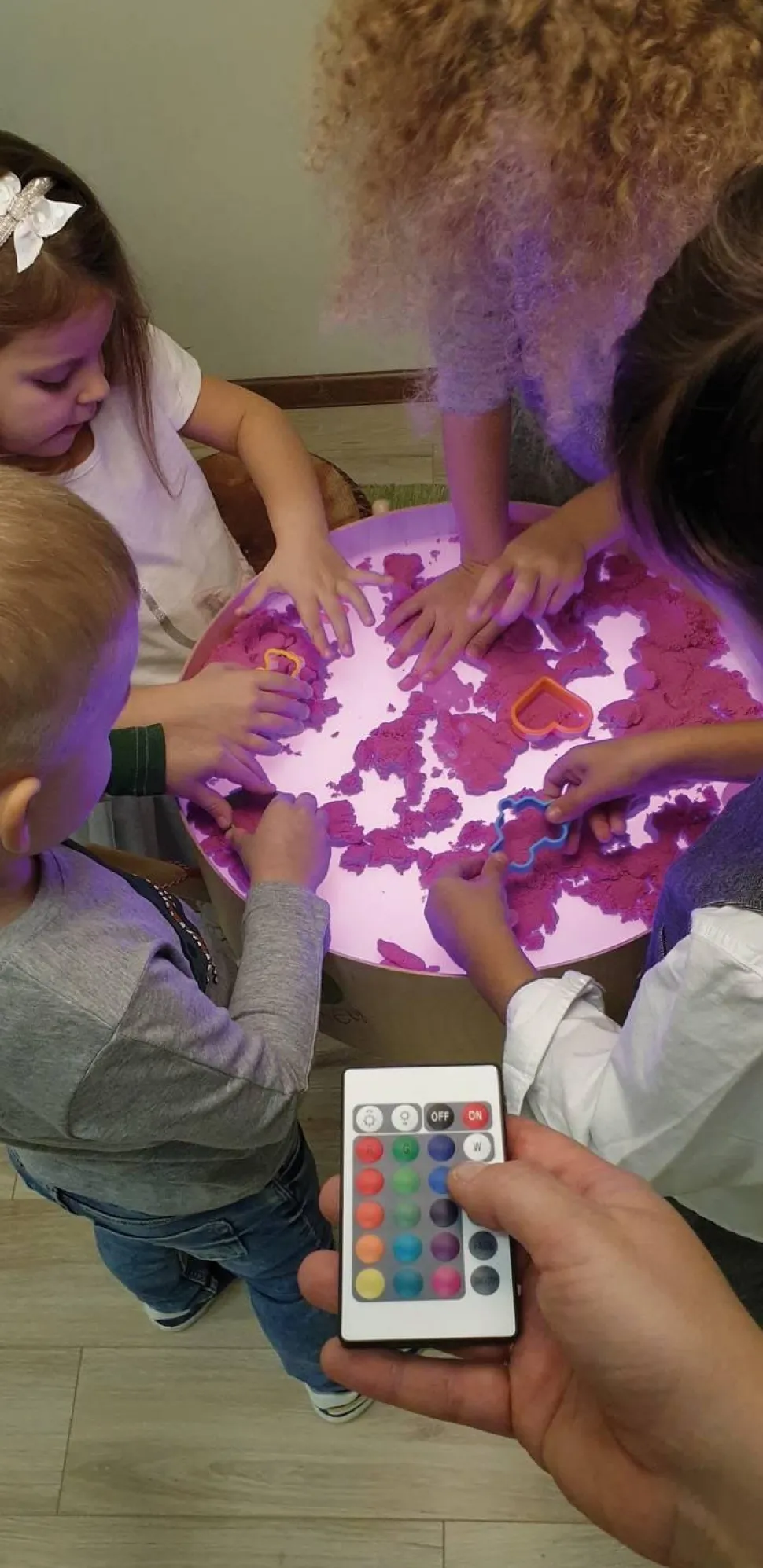 Sable coulant 1 kg rose - Eduplay