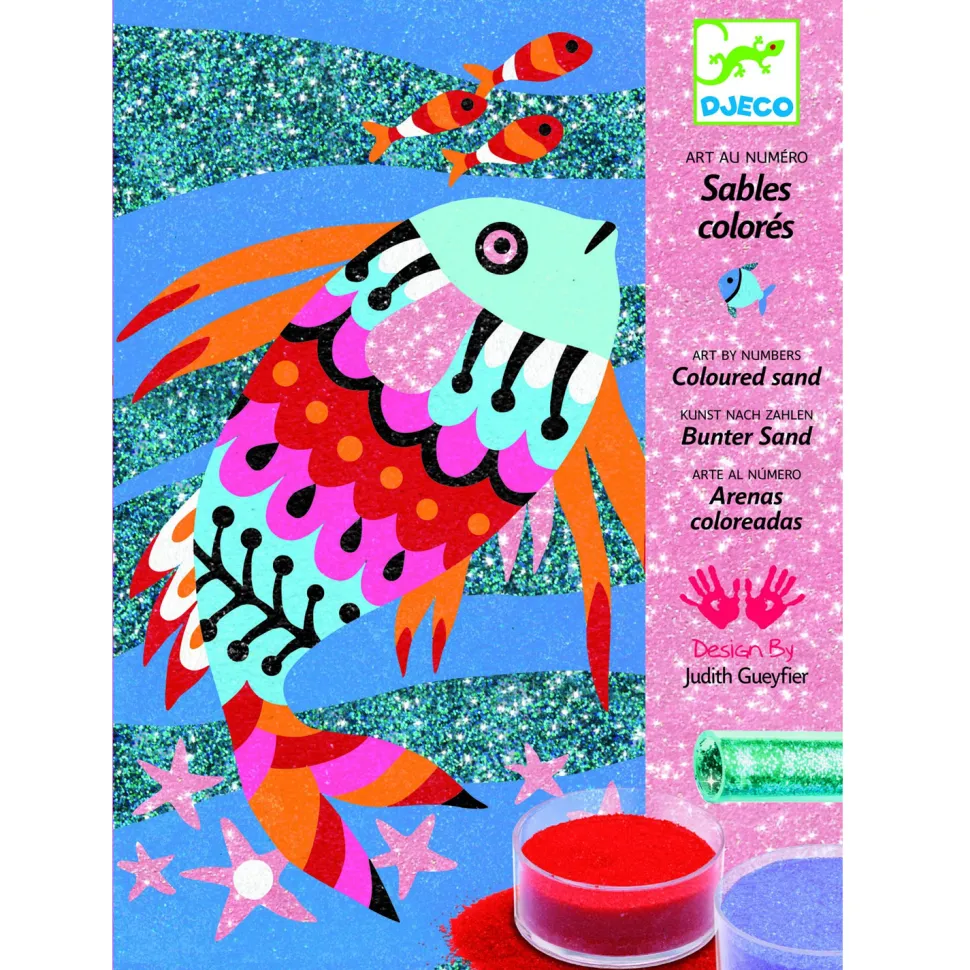 Sables colorés : Arc-en-ciel de Poissons - Djeco