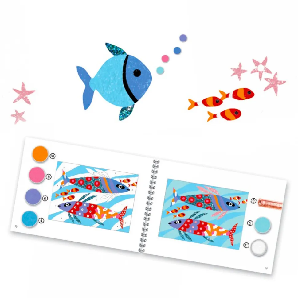 Sables colorés : Arc-en-ciel de Poissons - Djeco