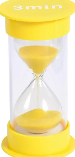 Sablier design sable coloré, 3 minutes - Eduplay
