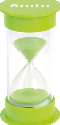Sablier design sable coloré, 5 minutes - Eduplay