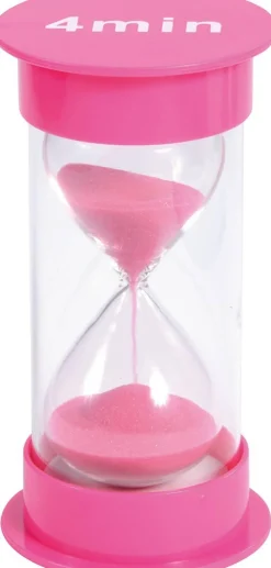 Sablier design sable coloré, 4 minutes - Eduplay