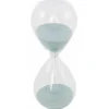 Sablier en verre avec sable marin bleu 13cm - RueDeLaFete
