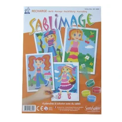 Sablimage Recharge de 4 planches : Petites filles - Sentosphère